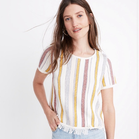 Madewell Tops - Madewell Blakley Stripe Sweater Tee